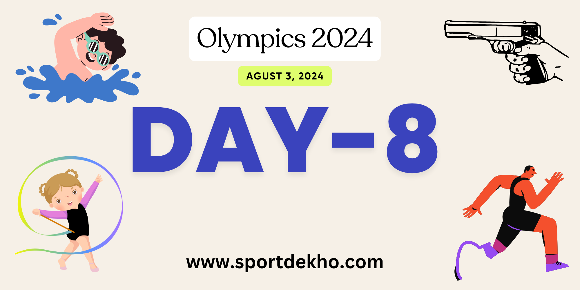 olympic 2024 august 3 day 8